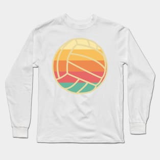 Volleyball Vintage Retro Beach Sunset Vibes Long Sleeve T-Shirt